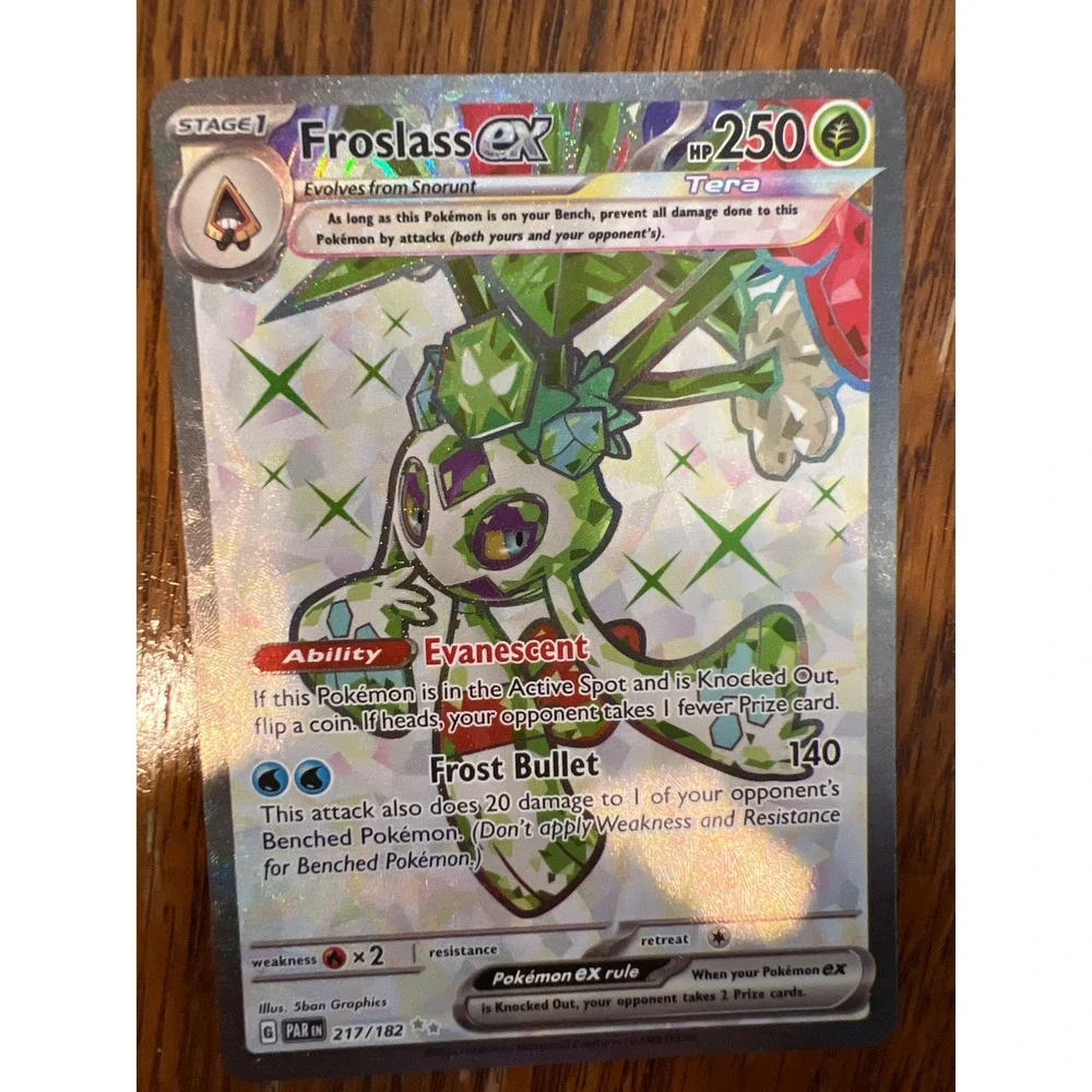 Pokemon Froslass ex 217/182 Paradox Rift Ultra Rare Full Art Tera Holo Card